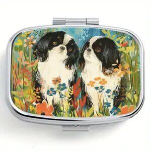 Two Pekinese Pill Box -  NEW